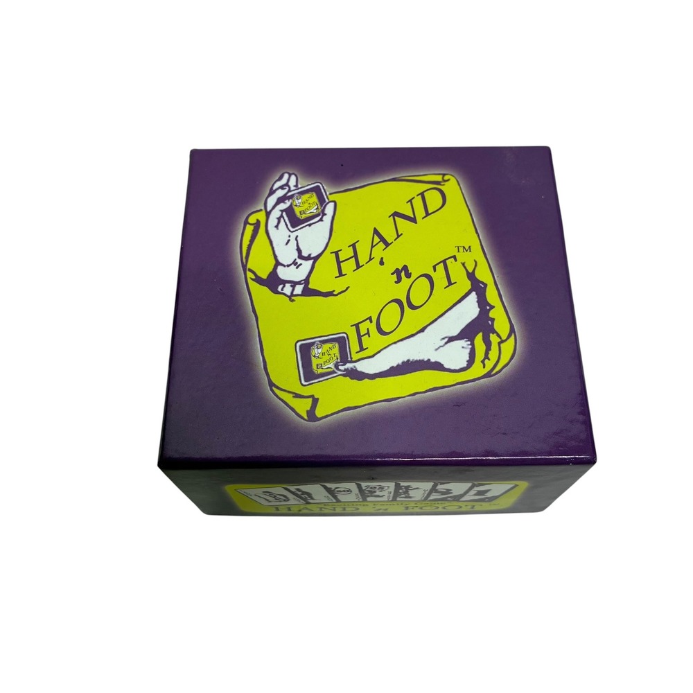 Vintage JD Ventures Hand n Foot Card Game Purple Medieval Family Strategy Game